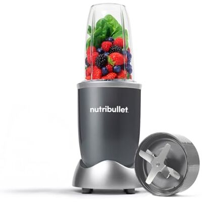 NutriBullet 600 Series Starter Kit in Graphite with 700ml Cup High Speed Nutrient Extractor & Powerful Blender 600W Blends Nuts, Ice & Frozen Fruit Delicious & Nutritious Smoothies NutriBullet 600 Series Starter Kit in Graphite with 700ml Cup High Speed Nutrient Extractor & Powerful Blender 600W Blends Nuts, Ice & Frozen Fruit Delicious & Nutritious Smoothies