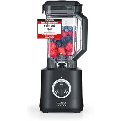 Caso Design Power Blender B2000, 30000rpm Motor for Crushing Ice & Blending Fruits, Vegetables & Fibres, 2L BPA-Free Tritan Jug, 8-Blade System, 3 Programmable Functions, Safety Lock, Non-Slip Base, Caso Design Power Blender B2000, 30000rpm Motor for Crushing Ice & Blending Fruits, Vegetables & Fibres, 2L BPA-Free Tritan Jug, 8-Blade System, 3 Programmable Functions, Safety Lock, Non-Slip Base,