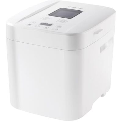 Russell Hobbs Electric Bread Maker, 12 Program Settings, 3 Crust Sizes Gluten Free Baking Option, 13-Hour Delay Timer, 750g or 1kg Loaf Sizes, Viewing Window, Auto 1-Hour Keep Warm Function, 550W Russell Hobbs Electric Bread Maker, 12 Program Settings, 3 Crust Sizes Gluten Free Baking Option, 13-Hour Delay Timer, 750g or 1kg Loaf Sizes, Viewing Window, Auto 1-Hour Keep Warm Function, 550W