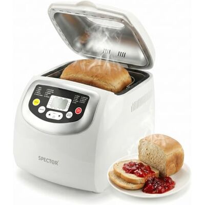 Spector Bread Maker Machine 2lb Capacity Automatic Breadmaker 15-Hour Timer Non-Stick Pan,19 Programs,3 Loaf Sizes,Delay Timer,Keep Warm Function,Gluten-Free Baking,Three Crust Settings,Kitchen Use Spector Bread Maker Machine 2lb Capacity Automatic Breadmaker 15-Hour Timer Non-Stick Pan,19 Programs,3 Loaf Sizes,Delay Timer,Keep Warm Function,Gluten-Free Baking,Three Crust Settings,Kitchen Use