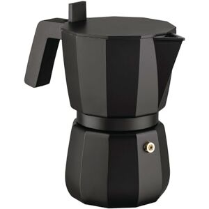 Alessi Moka DC06/6 B Designer Espresso Maker Cast Aluminium Handle and Knob PA Black 6 Cups Alessi Moka DC06/6 B Designer Espresso Maker Cast Aluminium Handle and Knob PA Black 6 Cups