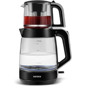 KARACA Glass Tea XL 2 in 1 Glass Tea Maker, 1900W, BPA-Free, 3.1 litres, Turkish Tea Maker, Space Grey KARACA Glass Tea XL 2 in 1 Glass Tea Maker, 1900W, BPA-Free, 3.1 litres, Turkish Tea Maker, Space Grey