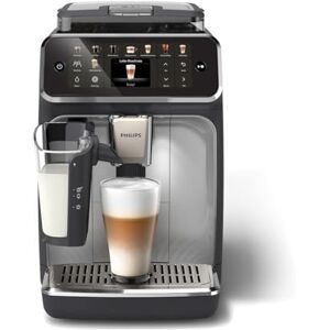 Philips 5400 Series Bean to Cup Coffee Machine – 12 Coffee Varieties, LatteGo Milk Frother, Fastest-to-Clean, Ceramic Grinder, Fully Automatic Espresso & Cappuccino maker – Black, Silver (EP5446/70) Philips 5400 Series Bean to Cup Coffee Machine – 12 Coffee Varieties, LatteGo Milk Frother, Fastest-to-Clean, Ceramic Grinder, Fully Automatic Espresso & Cappuccino maker – Black, Silver (EP5446/70)