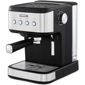 GEEPAS Espresso & Cappuccino Coffee Machine with Milk Frother, 20 Bar Pressure 1.5L Water Tank Capacity, Stainless Steel Housing 1100W, Silver, Ideal for Barista Quality Beverages GEEPAS Espresso & Cappuccino Coffee Machine with Milk Frother, 20 Bar Pressure 1.5L Water Tank Capacity, Stainless Steel Housing 1100W, Silver, Ideal for Barista Quality Beverages