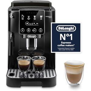 DeLonghi Magnifica ECAM222.20.B, Automatic Coffee Machine with Milk Nozzle, Bean to Cup Espresso Machine with 4 One-Touch Recipes, Soft-Touch Control Panel, 1450W, Black DeLonghi Magnifica ECAM222.20.B, Automatic Coffee Machine with Milk Nozzle, Bean to Cup Espresso Machine with 4 One-Touch Recipes, Soft-Touch Control Panel, 1450W, Black