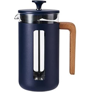 La Cafetière Pisa Cafetière, 8-Cup/1L, Heat-Resistant Borosilicate Glass and Stainless Steel with Easy-Grip Plunger, Large French Press Coffee Maker for Loose Tea and Ground Coffee, Navy La Cafetière Pisa Cafetière, 8-Cup/1L, Heat-Resistant Borosilicate Glass and Stainless Steel with Easy-Grip Plunger, Large French Press Coffee Maker for Loose Tea and Ground Coffee, Navy