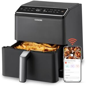 COSORI Dual Blaze Air Fryer with Top & Bottom Heating, No Shaking & No Preheating, 6.4L Capacity, No Noise During Cooking, Black COSORI Dual Blaze Air Fryer with Top & Bottom Heating, No Shaking & No Preheating, 6.4L Capacity, No Noise During Cooking, Black