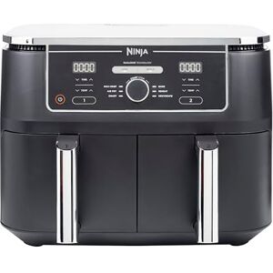 Ninja Foodi MAX Dual Zone Digital Air Fryer, 2 Drawers, 9.5L, 6-in-1, Uses No Oil, Max Crisp, Roast, Bake, Reheat, Dehydrate, Cook 8 Portions, Non-Stick Dishwasher Safe Baskets, Black AF400UK Ninja Foodi MAX Dual Zone Digital Air Fryer, 2 Drawers, 9.5L, 6-in-1, Uses No Oil, Max Crisp, Roast, Bake, Reheat, Dehydrate, Cook 8 Portions, Non-Stick Dishwasher Safe Baskets, Black AF400UK