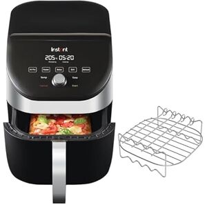 Instant Vortex Slim Digital Air Fryer comes with Compact Single Air Frying Drawer, 5 Smart Programmes Air Fry, Bake, Roast, Grill, Reheat Capacity Stainless Steel, 5.7L, 1700W Instant Vortex Slim Digital Air Fryer comes with Compact Single Air Frying Drawer, 5 Smart Programmes Air Fry, Bake, Roast, Grill, Reheat Capacity Stainless Steel, 5.7L, 1700W