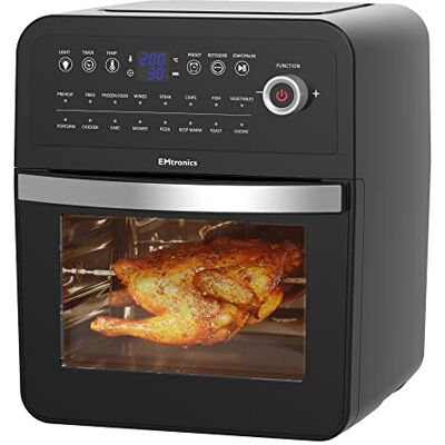 EMtronics - 12L Oven Digi Air Fryer - Black - Oven EMtronics - 12L Oven Digi Air Fryer - Black - Oven