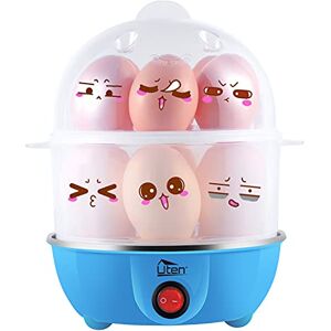 Uten Electric Egg Cooker Test Winner, 350W Egg Head for 12 Eggs, Double Egg Cooker with Egg Cup Uten Electric Egg Cooker Test Winner, 350W Egg Head for 12 Eggs, Double Egg Cooker with Egg Cup