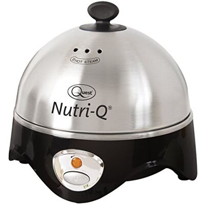 Nutri-Q Quest Multi-Functional Egg Cooker & Omelette Maker/Boil Up To 7 Eggs At Once/Comes Complete With Poaching & Omelette Trays/Stainless Steel Finish Nutri-Q Quest Multi-Functional Egg Cooker & Omelette Maker/Boil Up To 7 Eggs At Once/Comes Complete With Poaching & Omelette Trays/Stainless Steel Finish
