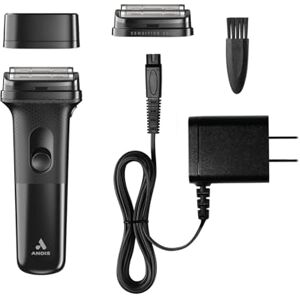 Andis 562711 Inform Titanium Foil Shaver Kit, Long-Lasting Lithium-Ion Battery, Corded/Cordless Smooth Shaving, Rechargeable, Black Andis 562711 Inform Titanium Foil Shaver Kit, Long-Lasting Lithium-Ion Battery, Corded/Cordless Smooth Shaving, Rechargeable, Black
