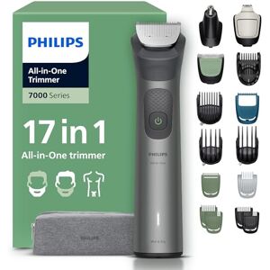 Philips Multigroom 7000 Series All-in-One 17-Piece Trimmer Shaver and Clipper for Face, Head & Body, Self-Sharpening Full Metal Blades, 26 Length Settings (0.5-20 mm), Model MG7961/15 Philips Multigroom 7000 Series All-in-One 17-Piece Trimmer Shaver and Clipper for Face, Head & Body, Self-Sharpening Full Metal Blades, 26 Length Settings (0.5-20 mm), Model MG7961/15