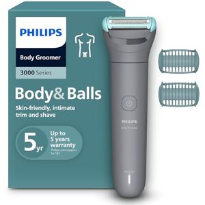 Philips Body Groomer 3000 Series Trimmer for Men with Triple Protect Shave System, Intimate Trim & Shave, Close and Smooth on Skin, 100% Showerproof, 80 Min. Runtime, Model BG3480/15 Philips Body Groomer 3000 Series Trimmer for Men with Triple Protect Shave System, Intimate Trim & Shave, Close and Smooth on Skin, 100% Showerproof, 80 Min. Runtime, Model BG3480/15