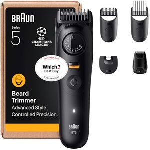 Braun Beard Trimmer Men Series 5, Mens Beard Trimmer with 5 Styling Tools, Ultra Sharp Blade, Waterproof, 40 Lengths & 120-Min Runtime, BT5525, Grey Braun Beard Trimmer Men Series 5, Mens Beard Trimmer with 5 Styling Tools, Ultra Sharp Blade, Waterproof, 40 Lengths & 120-Min Runtime, BT5525, Grey