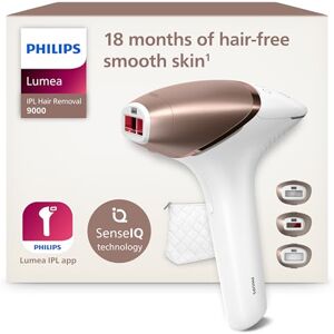 Philips Lumea 9000 Series IPL Hair Removal Device Laser Hair Removal Alternative, SenseIQ Technology, 3 Attachments for Body, Face and Precision Areas, Corded & Cordless Use, Model BRI955/00 Philips Lumea 9000 Series IPL Hair Removal Device Laser Hair Removal Alternative, SenseIQ Technology, 3 Attachments for Body, Face and Precision Areas, Corded & Cordless Use, Model BRI955/00