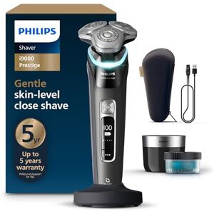 Philips Shaver i9000 Prestige, Wet & Dry Electric Shaver, Ink Black, with Skin IQ Technology, Triple Lift & Cut System, 360 Rotating Dual SteelPrecision Blades, Quick Clean Pod, Model XP9207/30 Philips Shaver i9000 Prestige, Wet & Dry Electric Shaver, Ink Black, with Skin IQ Technology, Triple Lift & Cut System, 360 Rotating Dual SteelPrecision Blades, Quick Clean Pod, Model XP9207/30
