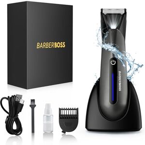 BARBERBOSS Body Groomer for Men – Groin, Pubic & Ball Hair Trimmer Waterproof Body Shaver & Men's Pube, Balls Trimmer (QR-2075) BARBERBOSS Body Groomer for Men – Groin, Pubic & Ball Hair Trimmer Waterproof Body Shaver & Men's Pube, Balls Trimmer (QR-2075)