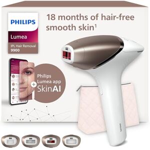 Philips Lumea 9900 Series, IPL Hair Removal Device, Laser Hair Removal Alternative, SenseIQ and SkinAI Technology, 4 Attachments for Body, Face, Bikini and Underarms, Corded & Cordless Use, BRI951/01 Philips Lumea 9900 Series, IPL Hair Removal Device, Laser Hair Removal Alternative, SenseIQ and SkinAI Technology, 4 Attachments for Body, Face, Bikini and Underarms, Corded & Cordless Use, BRI951/01