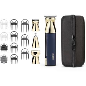BaByliss Super-X Metal 15 in 1 All-in-One Multi-Trimmer, Cordless Grooming Kit Including Beard Trimmer and Nose Hair Trimmer, Waterproof, Gifts for Men (Gold/Blue) BaByliss Super-X Metal 15 in 1 All-in-One Multi-Trimmer, Cordless Grooming Kit Including Beard Trimmer and Nose Hair Trimmer, Waterproof, Gifts for Men (Gold/Blue)