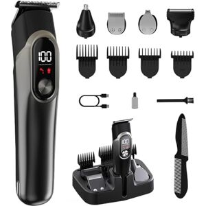 Lychico Beard Trimmer Men Rechargeable All-in-One Style Kit, Shaving Kit with 16-in-1 Trimmer for Beard, Nose & Ear, Body, Manscaping, Hair Clippers & More, Holiday Gifts for Men Lychico Beard Trimmer Men Rechargeable All-in-One Style Kit, Shaving Kit with 16-in-1 Trimmer for Beard, Nose & Ear, Body, Manscaping, Hair Clippers & More, Holiday Gifts for Men