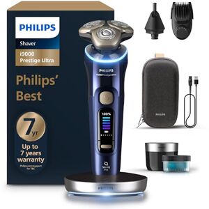 Philips Shaver i9000 Prestige Ultra, Wet & Dry Electric Shaver, Adriatic, Skin IQ Pro Technology, Triple Lift & Cut System, 360 Rotating NanoTech Precision Blades, 5 Shaving Modes, Model XP9401/38 Philips Shaver i9000 Prestige Ultra, Wet & Dry Electric Shaver, Adriatic, Skin IQ Pro Technology, Triple Lift & Cut System, 360 Rotating NanoTech Precision Blades, 5 Shaving Modes, Model XP9401/38