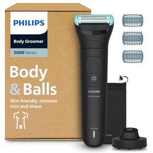Philips Body Groomer 5000 Series Trimmer for Men with Triple Protect Shave System, Intimate Trim & Shave, 100% Showerproof, 100 Min. Runtime, Model BG5485/30 Philips Body Groomer 5000 Series Trimmer for Men with Triple Protect Shave System, Intimate Trim & Shave, 100% Showerproof, 100 Min. Runtime, Model BG5485/30