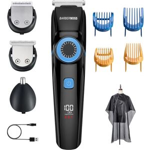 BARBERBOSS Men's Beard Trimmer, Hair Clippers Men, Cordless Hair Clippers, Nose Trimmer Men, Men's Grooming Kits, Waterproof, Cordless Clipper, Body Groomer BARBERBOSS Men's Beard Trimmer, Hair Clippers Men, Cordless Hair Clippers, Nose Trimmer Men, Men's Grooming Kits, Waterproof, Cordless Clipper, Body Groomer
