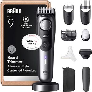 Braun Series 9 Beard Trimmer for Men, 11-in-1 Grooming Kit for Beard, & Face Hair, Lifetime Sharp ProBlade, 52 Lengths, 180 Min Runtime, Waterproof, Chrome BT9545 Braun Series 9 Beard Trimmer for Men, 11-in-1 Grooming Kit for Beard, & Face Hair, Lifetime Sharp ProBlade, 52 Lengths, 180 Min Runtime, Waterproof, Chrome BT9545
