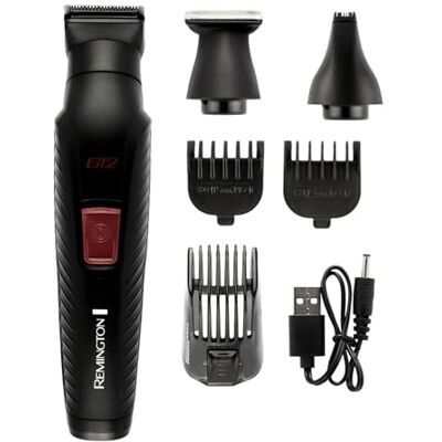 Remington G12 Multi-Grooming Kit - 12-in-1, Auto-Sharpened Blades, 40 Min USB Remington G12 Multi-Grooming Kit - 12-in-1, Auto-Sharpened Blades, 40 Min USB