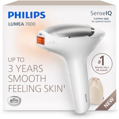 Philips Lumea 7000 IPL Hair Removal Device Long-Lasting Salon-Like Laser Hair Removal Alternative, Easy Home Use, Attachment for Body & Legs, BRI871/02 Philips Lumea 7000 IPL Hair Removal Device Long-Lasting Salon-Like Laser Hair Removal Alternative, Easy Home Use, Attachment for Body & Legs, BRI871/02