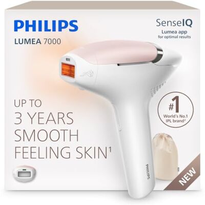 Philips Lumea 7000 IPL Hair Removal Device Long-Lasting Salon-Like Laser Hair Removal Alternative, Easy Home Use, Attachment for Body & Legs, BRI870/02 Philips Lumea 7000 IPL Hair Removal Device Long-Lasting Salon-Like Laser Hair Removal Alternative, Easy Home Use, Attachment for Body & Legs, BRI870/02