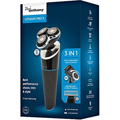 Lloytron Paul Anthony Lithium Pro 3 - Wet & Dry Shaver - H5021 Lloytron Paul Anthony Lithium Pro 3 - Wet & Dry Shaver - H5021