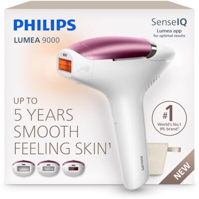 Philips Lumea 9000 IPL Hair Removal Device Long-Lasting Salon-Like Laser Hair Removal Alternative, Easy Home Use, 3 Attachments for Body, Face & Sensitive Areas, BRI879/02 Philips Lumea 9000 IPL Hair Removal Device Long-Lasting Salon-Like Laser Hair Removal Alternative, Easy Home Use, 3 Attachments for Body, Face & Sensitive Areas, BRI879/02