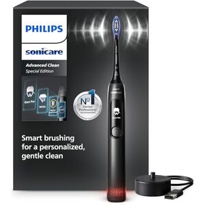 Philips Sonicare AdvancedClean Limited Edition Electric Toothbrush Smart Screen, Pressure Sensor, Brush Head Replacement, 5 Brushing Modes and SmarTimer, Black, Model HX3792/11 Philips Sonicare AdvancedClean Limited Edition Electric Toothbrush Smart Screen, Pressure Sensor, Brush Head Replacement, 5 Brushing Modes and SmarTimer, Black, Model HX3792/11