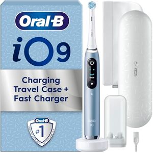 Oral-B iO9 Electric Toothbrushes For Adults, App Connected Handle, 1 Toothbrush Head, Charging Travel Case & Magnetic Pouch, 7 Modes, 2 Pin Plug, Special Edition Oral-B iO9 Electric Toothbrushes For Adults, App Connected Handle, 1 Toothbrush Head, Charging Travel Case & Magnetic Pouch, 7 Modes, 2 Pin Plug, Special Edition