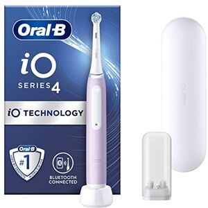 Oral-B iO4 Electric Toothbrushes For Adults, Oral B Electric Toothbrush, 1 Toothbrush Head, Travel Case & Toothbrush Head Holder, 4 Modes With Teeth Whitening, UK 2 Pin Plug, Lavender Oral-B iO4 Electric Toothbrushes For Adults, Oral B Electric Toothbrush, 1 Toothbrush Head, Travel Case & Toothbrush Head Holder, 4 Modes With Teeth Whitening, UK 2 Pin Plug, Lavender