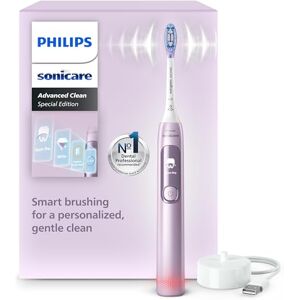 Philips Sonicare AdvancedClean Limited Edition Electric Toothbrush Smart Screen, Pressure Sensor, Brush Head Replacement, 5 Brushing Modes and SmarTimer, Pink, Model HX3792/12 Philips Sonicare AdvancedClean Limited Edition Electric Toothbrush Smart Screen, Pressure Sensor, Brush Head Replacement, 5 Brushing Modes and SmarTimer, Pink, Model HX3792/12