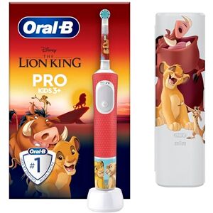 Oral-B Pro Kids Electric Toothbrush, 1 Handle Featuring Disney The Lion King, 1 Toothbrush Head, 1 Travel Case, Designed by Braun, for Ages 3+ Oral-B Pro Kids Electric Toothbrush, 1 Handle Featuring Disney The Lion King, 1 Toothbrush Head, 1 Travel Case, Designed by Braun, for Ages 3+