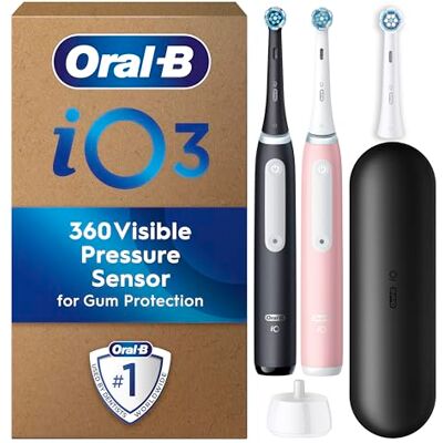 Oral-B - iO3 - Pink - Black - Electric Toothbrush Oral-B - iO3 - Pink - Black - Electric Toothbrush
