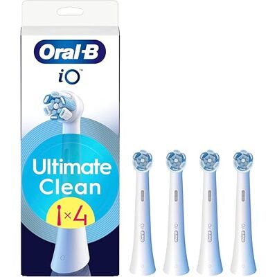 Oral-B iO Series Ultimate Clean Electric Toothbrush Brush Heads, 4 Count, White Oral-B iO Series Ultimate Clean Electric Toothbrush Brush Heads, 4 Count, White
