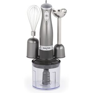 Salter Cosmos 3-in-1 Hand Blender – Whisk, Blender & Chop, Food Processor, Vegetable Chopper, Stainless Steel Blades, 500ml Chopping Bowl, Whisk & Blender Attachments, 2 Speeds, 350W, EK2827GUNMETAL Salter Cosmos 3-in-1 Hand Blender – Whisk, Blender & Chop, Food Processor, Vegetable Chopper, Stainless Steel Blades, 500ml Chopping Bowl, Whisk & Blender Attachments, 2 Speeds, 350W, EK2827GUNMETAL
