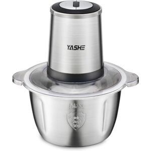 YASHE Mini Food Chopper 500W, Electric Food Processor with 1.8L Stainless Steel Bowl, Meat Grinder with 4 Bi-Level Blades, 2 Speeds YASHE Mini Food Chopper 500W, Electric Food Processor with 1.8L Stainless Steel Bowl, Meat Grinder with 4 Bi-Level Blades, 2 Speeds
