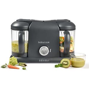 BEABA Babycook Duo Baby Food Maker 4 in 1 : Food Procesor, Blender and Cooker Soft Steamer Cooking Homemade Baby Food in 15 Minutes XXL : 2 x 1100 ml Capacity Dark Grey BEABA Babycook Duo Baby Food Maker 4 in 1 : Food Procesor, Blender and Cooker Soft Steamer Cooking Homemade Baby Food in 15 Minutes XXL : 2 x 1100 ml Capacity Dark Grey