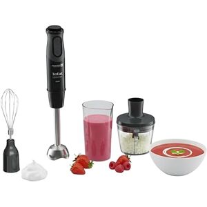 Tefal 3in1 Optichef Hand Stick Blender, 20 speeds and pulse, Powelix Blades Technology, 800ml beaker, 1000W, 500 ml Chopper, Food Processor, Dishwasher Safe Parts HB643842, Black Tefal 3in1 Optichef Hand Stick Blender, 20 speeds and pulse, Powelix Blades Technology, 800ml beaker, 1000W, 500 ml Chopper, Food Processor, Dishwasher Safe Parts HB643842, Black