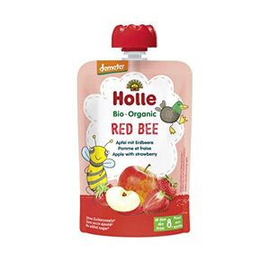 Holle Gourde Red Bee Pomme Fraise Bio +8m 100g