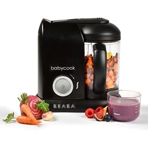 Béaba BEABA Babycook Solo 4 in 1 Baby Food Maker: Processor, Blender, Cooker & Soft Steamer Quick Food Diversification Black Edition Béaba BEABA Babycook Solo 4 in 1 Baby Food Maker: Processor, Blender, Cooker & Soft Steamer Quick Food Diversification Black Edition