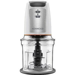 Kenwood Easy Chop Chopper, 0.5L Bowl, 2 Speeds, Quad Blade System, Anti-Slip Ring for Food Chopper Stability, 500W, CHP61.100WH, Dishwasher Safe, White Kenwood Easy Chop Chopper, 0.5L Bowl, 2 Speeds, Quad Blade System, Anti-Slip Ring for Food Chopper Stability, 500W, CHP61.100WH, Dishwasher Safe, White
