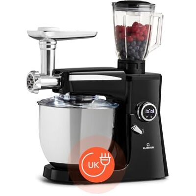 KLARSTEIN Food Processor Blender Multifunctional, 2000W Food Blender with Meat Mincer, 3 in 1 Blenders, Mixers & Food Processors for Kitchen, 10L Food Processors Combo & Stand Mixer Soft Black KLARSTEIN Food Processor Blender Multifunctional, 2000W Food Blender with Meat Mincer, 3 in 1 Blenders, Mixers & Food Processors for Kitchen, 10L Food Processors Combo & Stand Mixer Soft Black